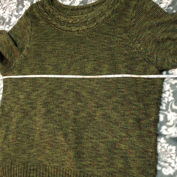 CJ Banks Green Knit Sweater Size 1X - Picture 7 of 8